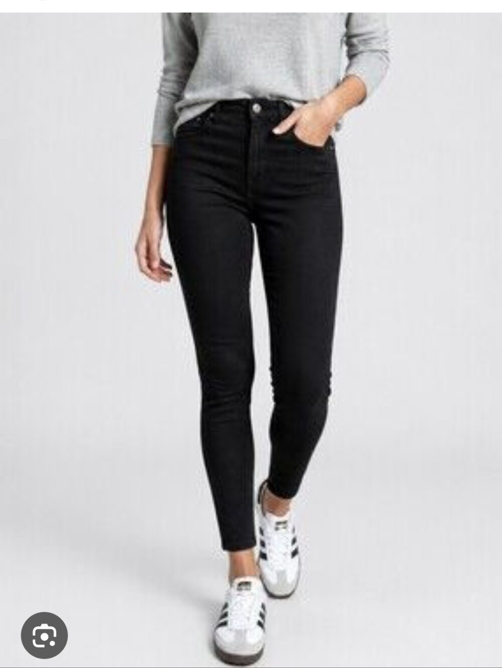 Everlane Curvy High-Rise Black Ankle Skinny Jean Sz.23 NWT